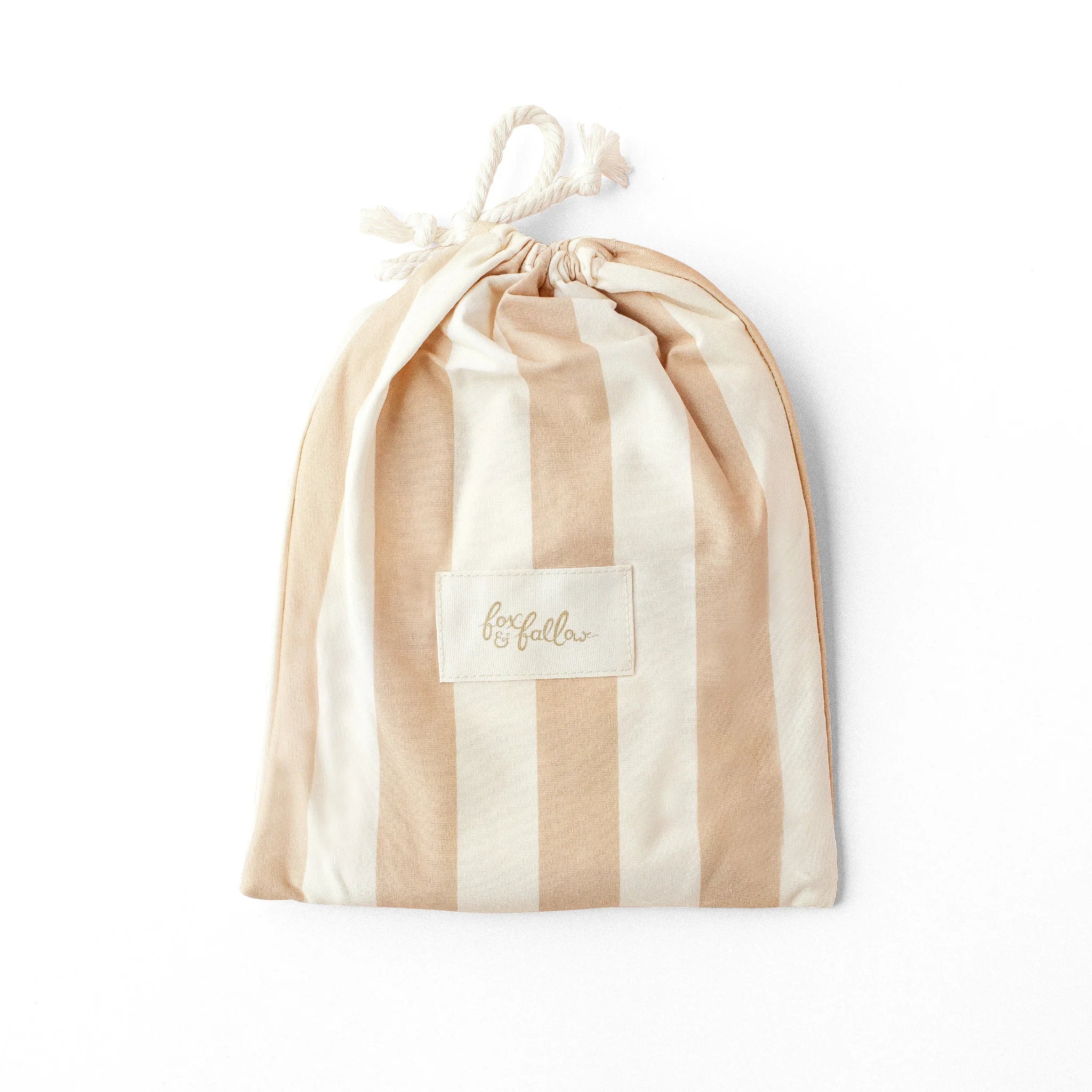 Bassinet | Fitted Sheet/Change Pad Cover | Organic - Coffee Stripe - Image 18