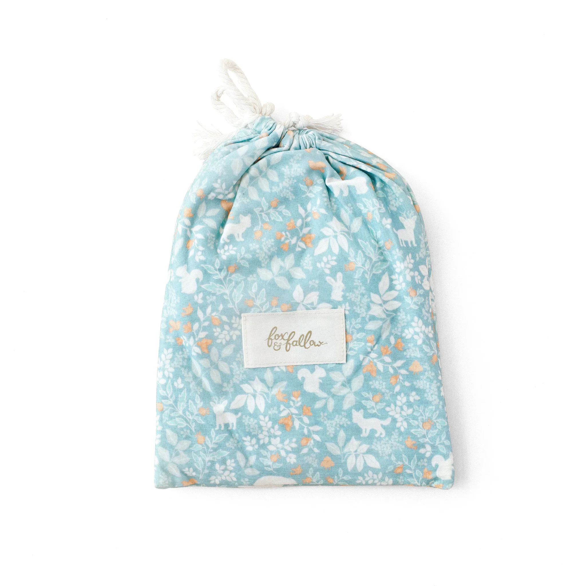 Bassinet | Fitted Sheet/Change Pad Cover | Organic - Forest Friends Sage - Image 3