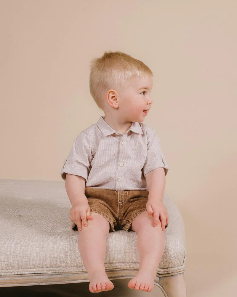 Bodysuit Shirt | Finley - Natural Check - Image 3