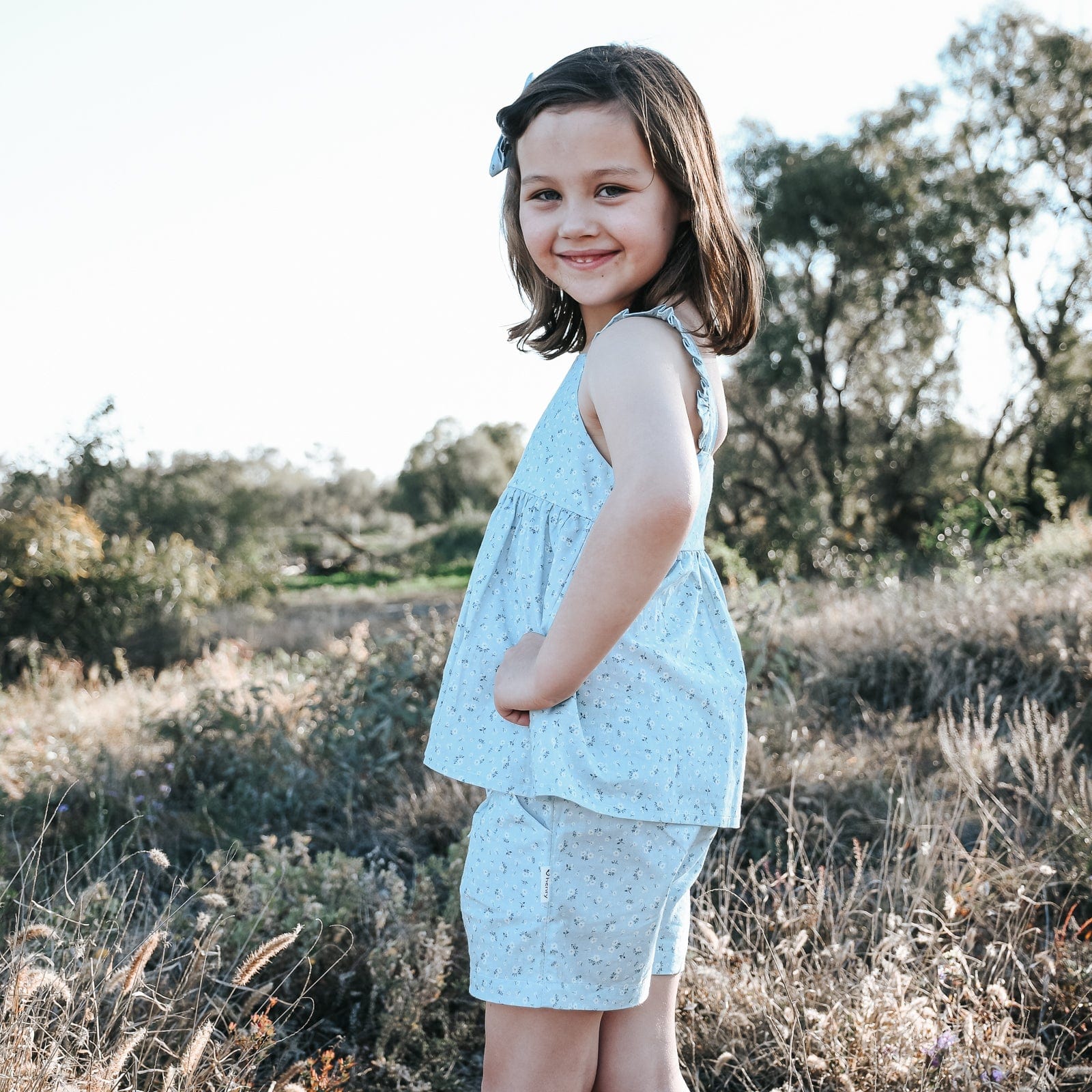 Shorts | Tie Waist - Pansy Blue - Image 5
