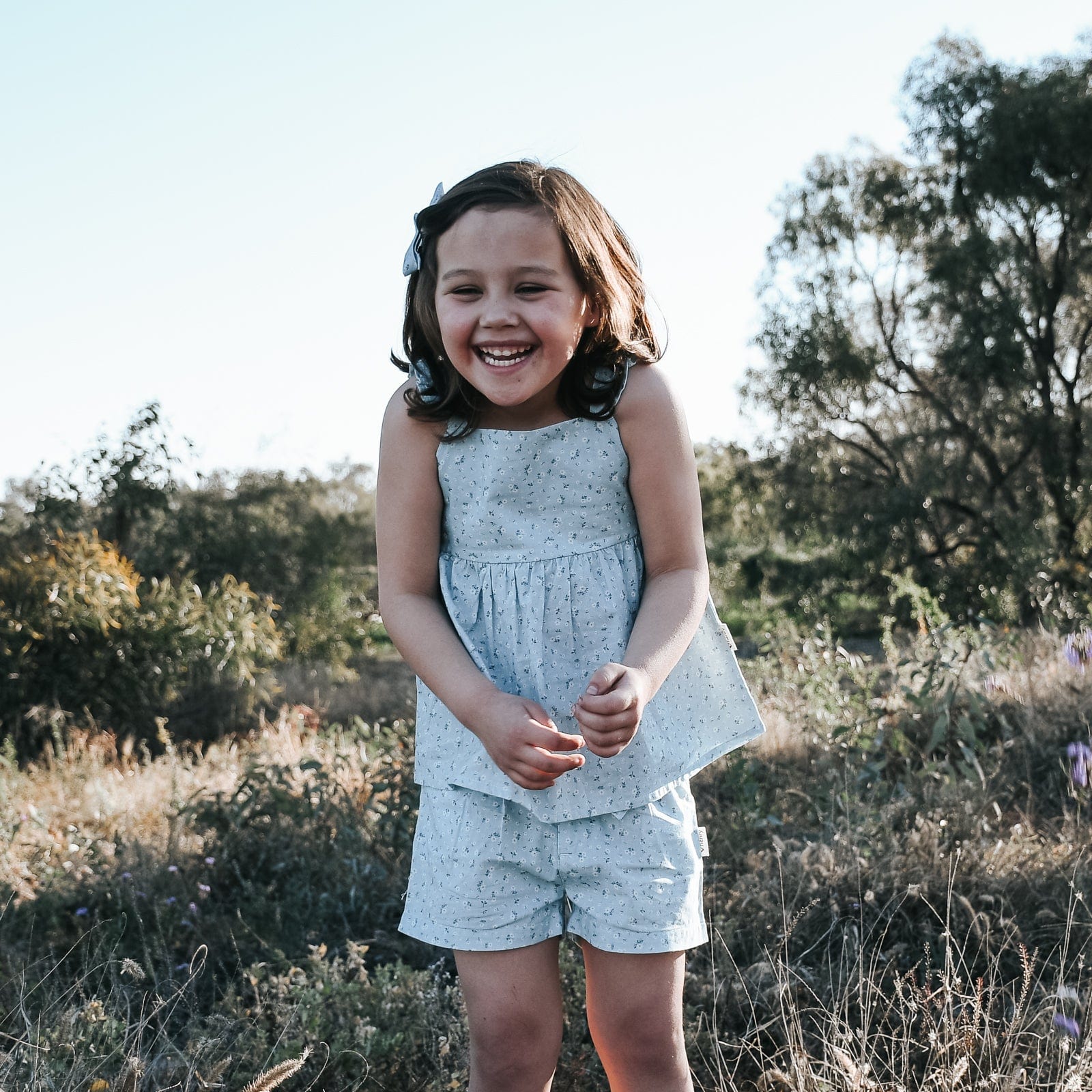 Shorts | Tie Waist - Pansy Blue - Image 8