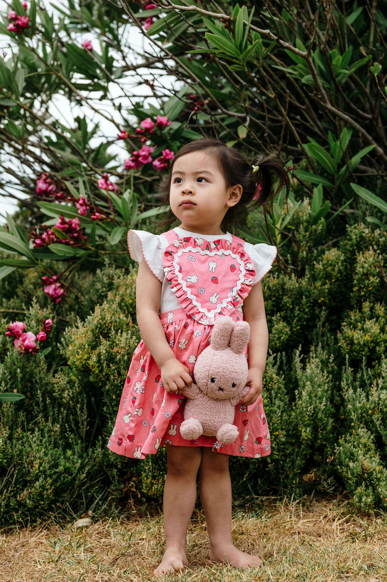 Heart Pinafore | Miffy - Strawberry - Image 4