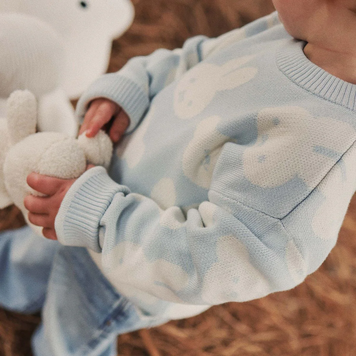 Jumper | Knit Jacquard - Miffy - Baby Blue - Image 10