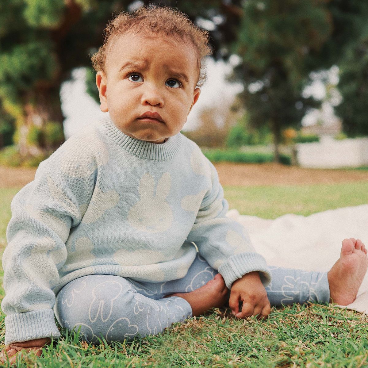 Jumper | Knit Jacquard - Miffy - Baby Blue - Image 12