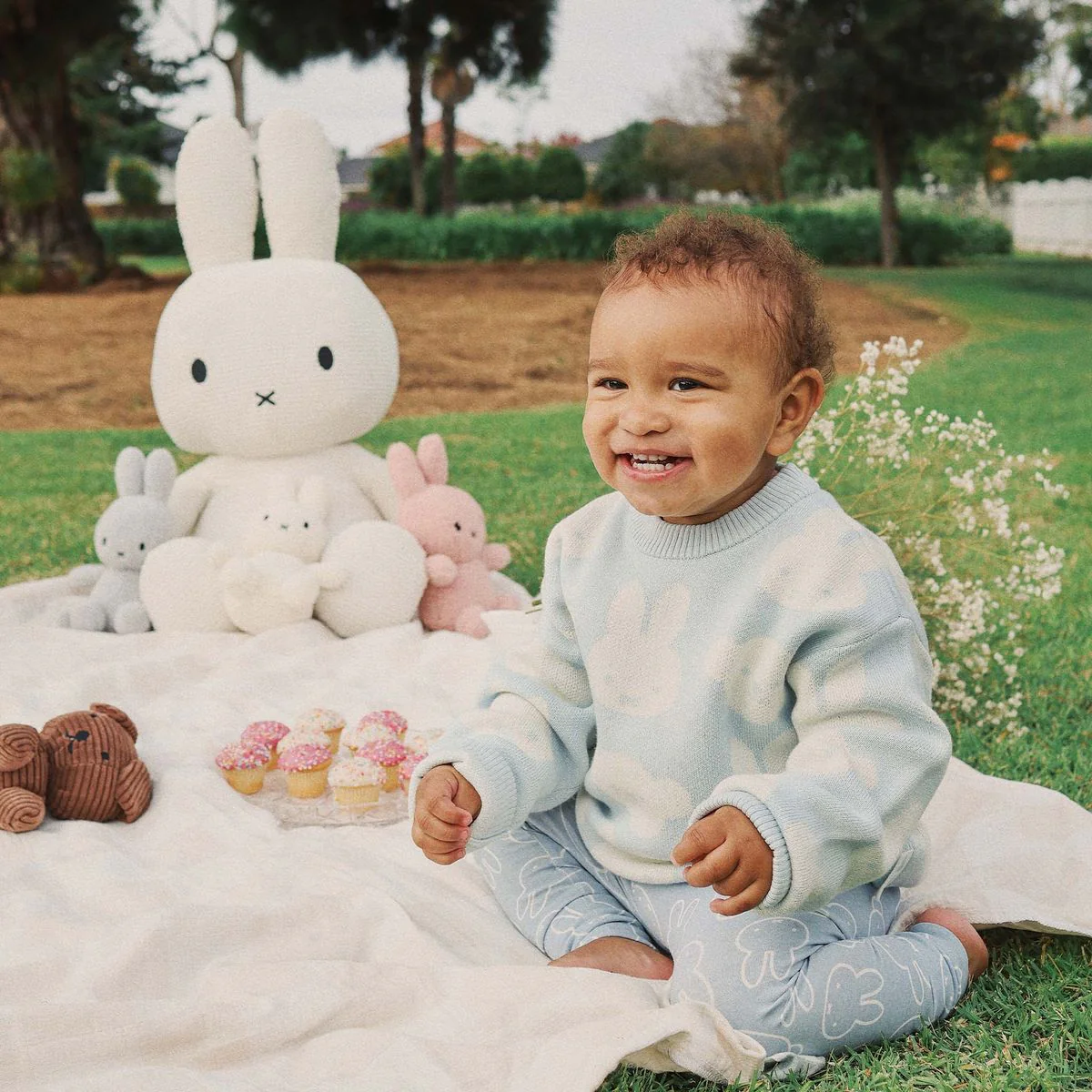 Jumper | Knit Jacquard - Miffy - Baby Blue - Image 22