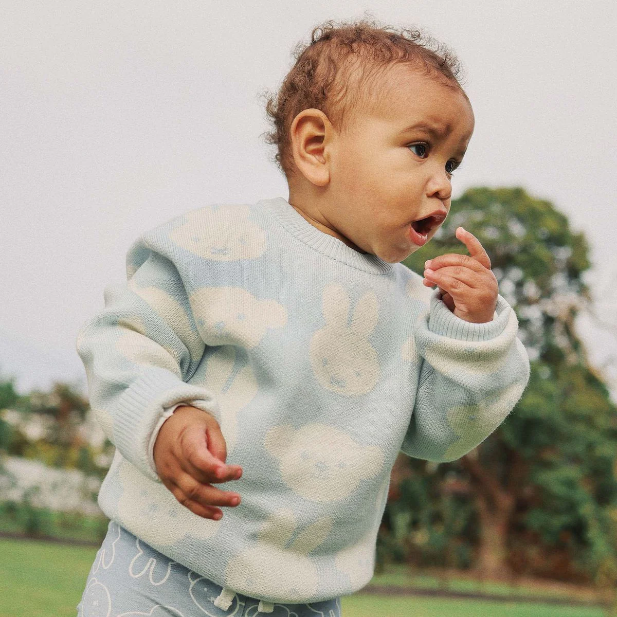 Jumper | Knit Jacquard - Miffy - Baby Blue - Image 23