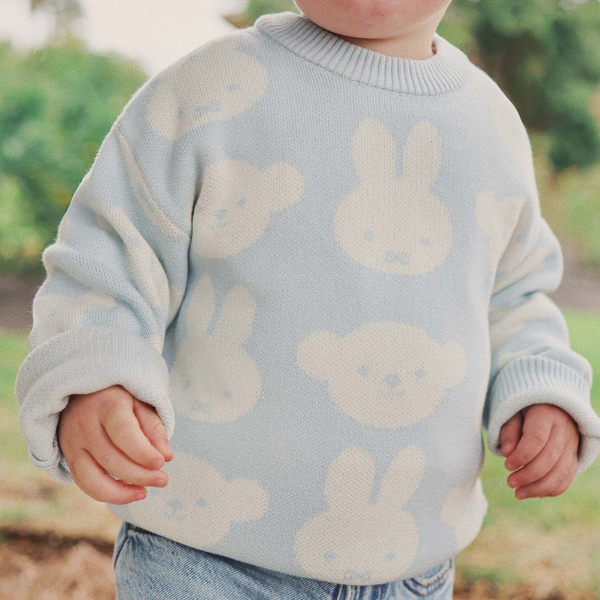 Jumper | Knit Jacquard - Miffy - Baby Blue - Image 27