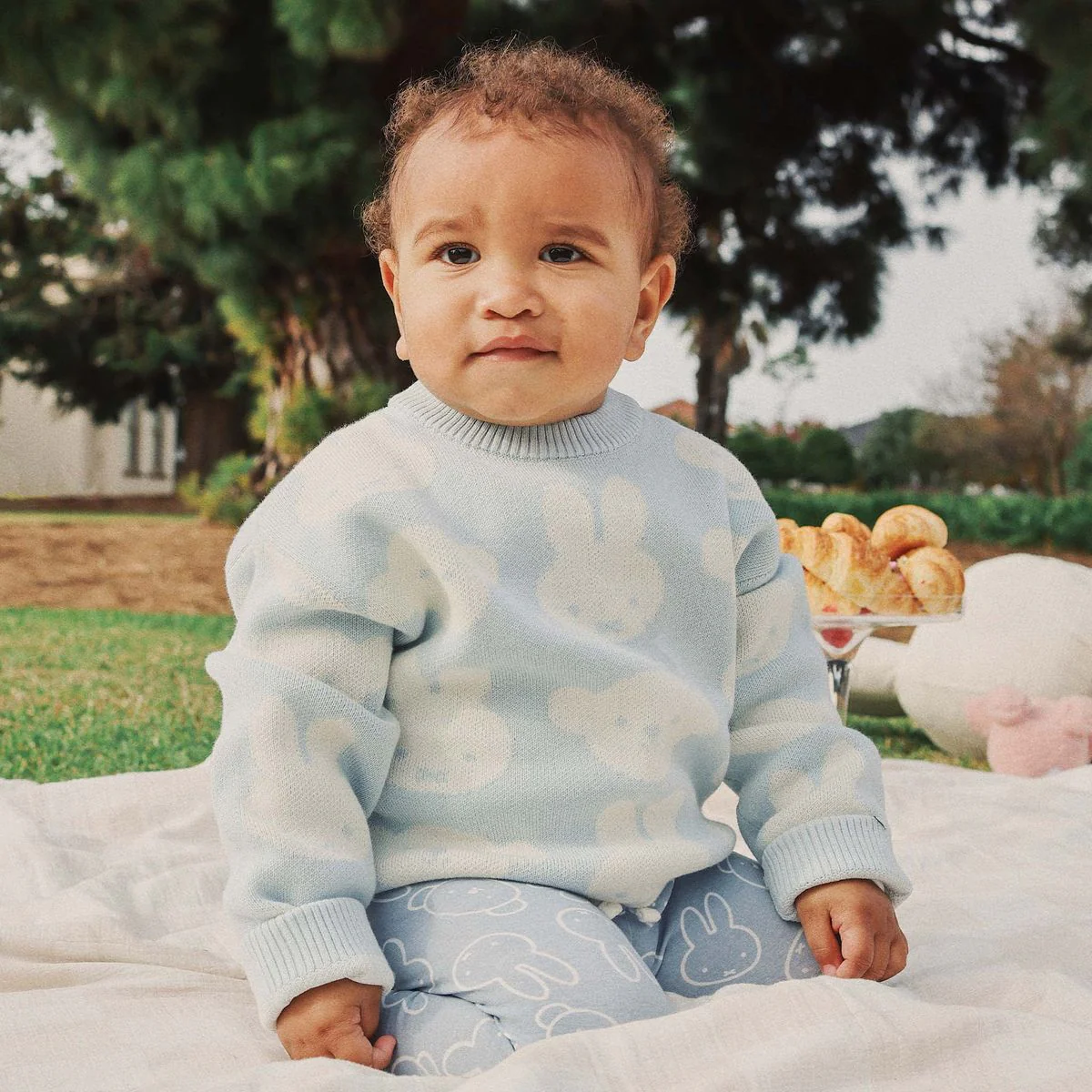 Jumper | Knit Jacquard - Miffy - Baby Blue - Image 29