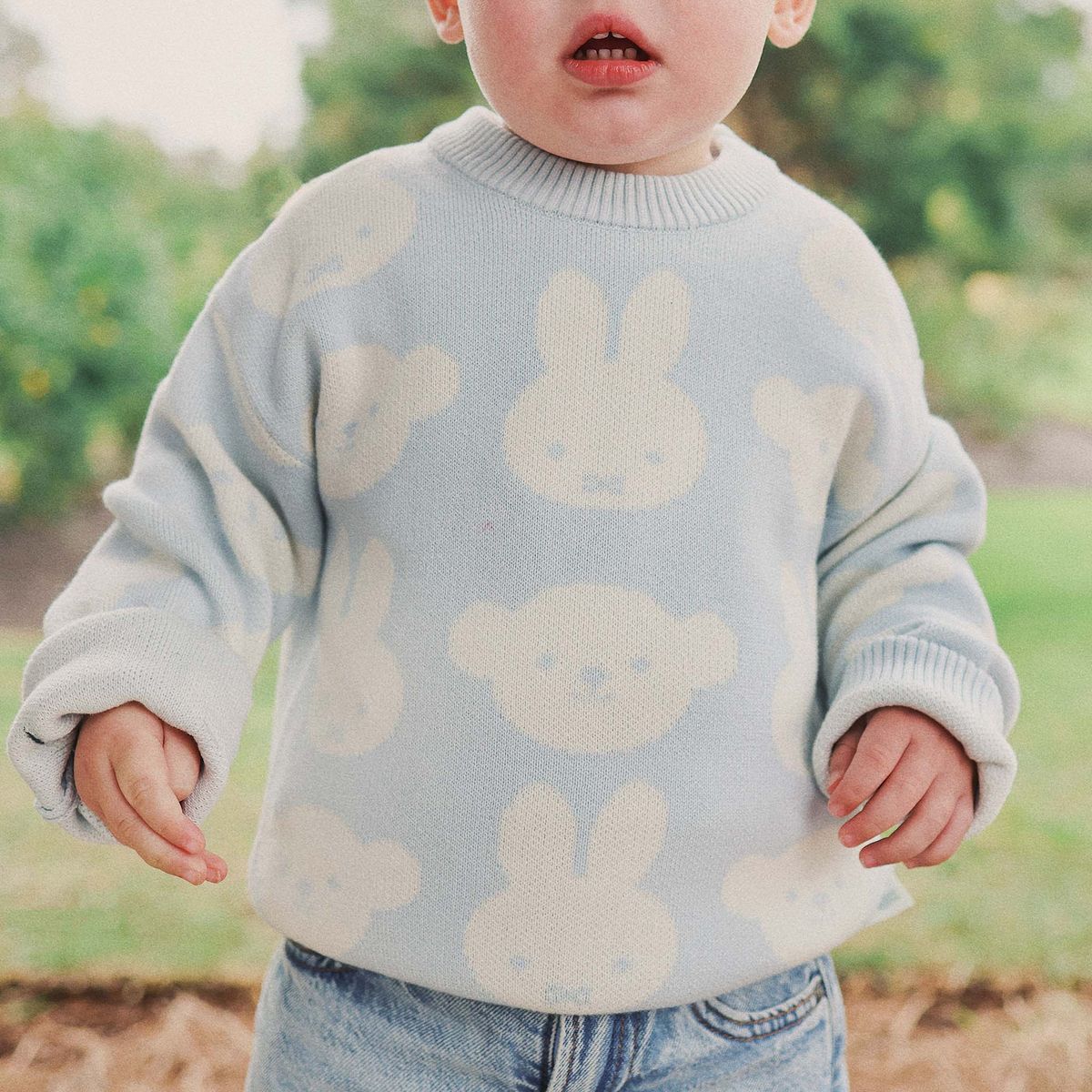 Jumper | Knit Jacquard - Miffy - Baby Blue - Image 31