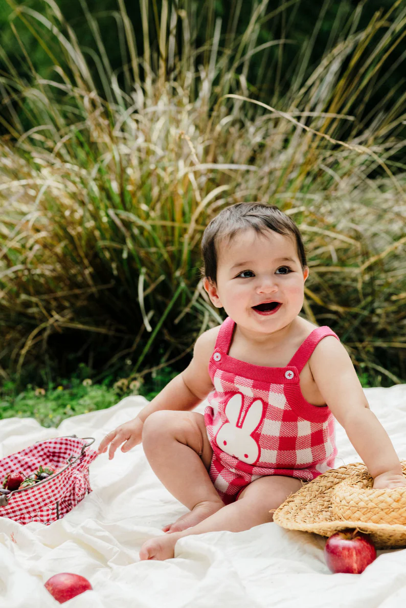 Knit Romper | Miffy - Cherry - Image 3