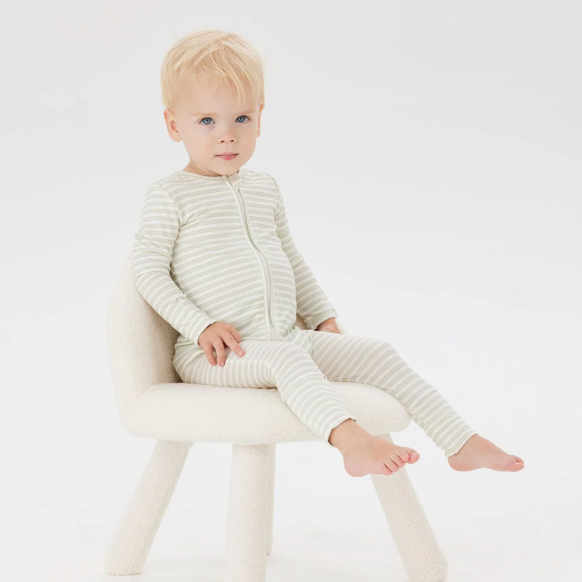 Onesie | Day or Night - Sage Stripe - Image 3