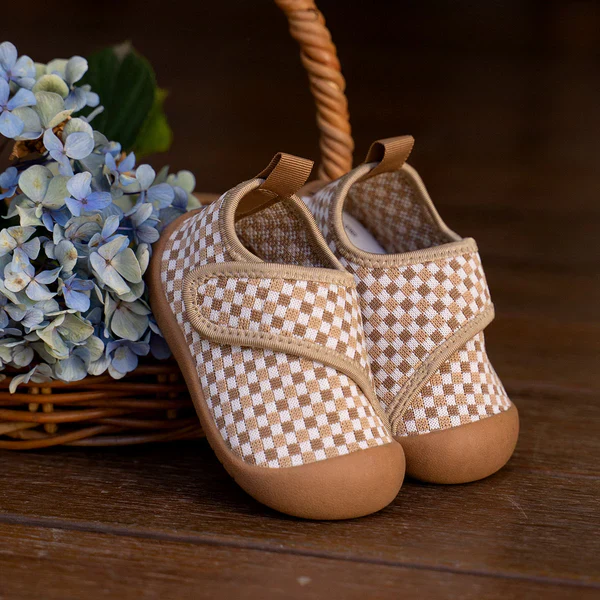 Shoes | Duckies Velcro - Peanut Checker - Image 3