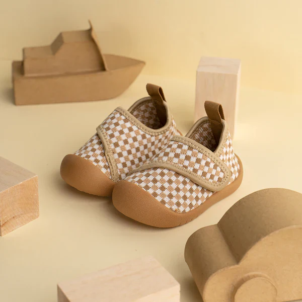 Shoes | Duckies Velcro - Peanut Checker - Image 8