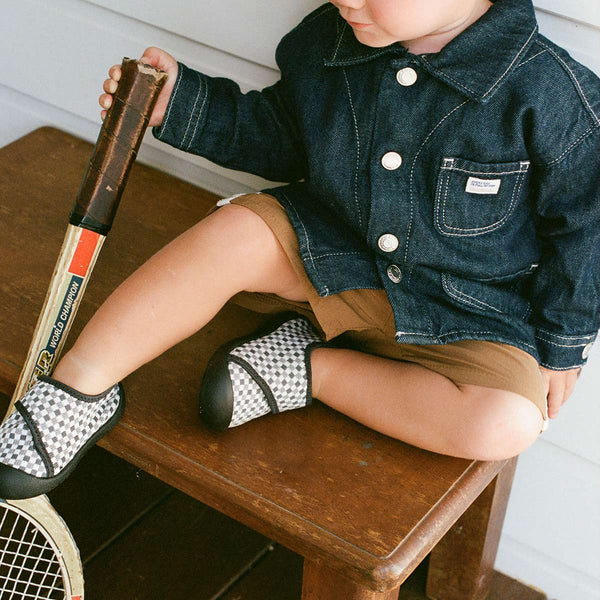 Shoes | Duckies Velcro - Pepper Checker - Image 3