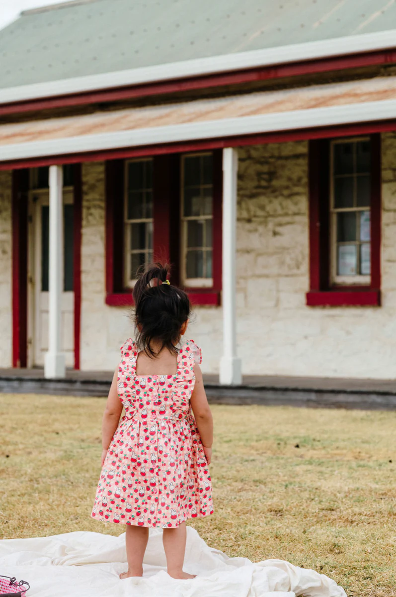 Smock Dress | Miffy - Berry Check - Image 5