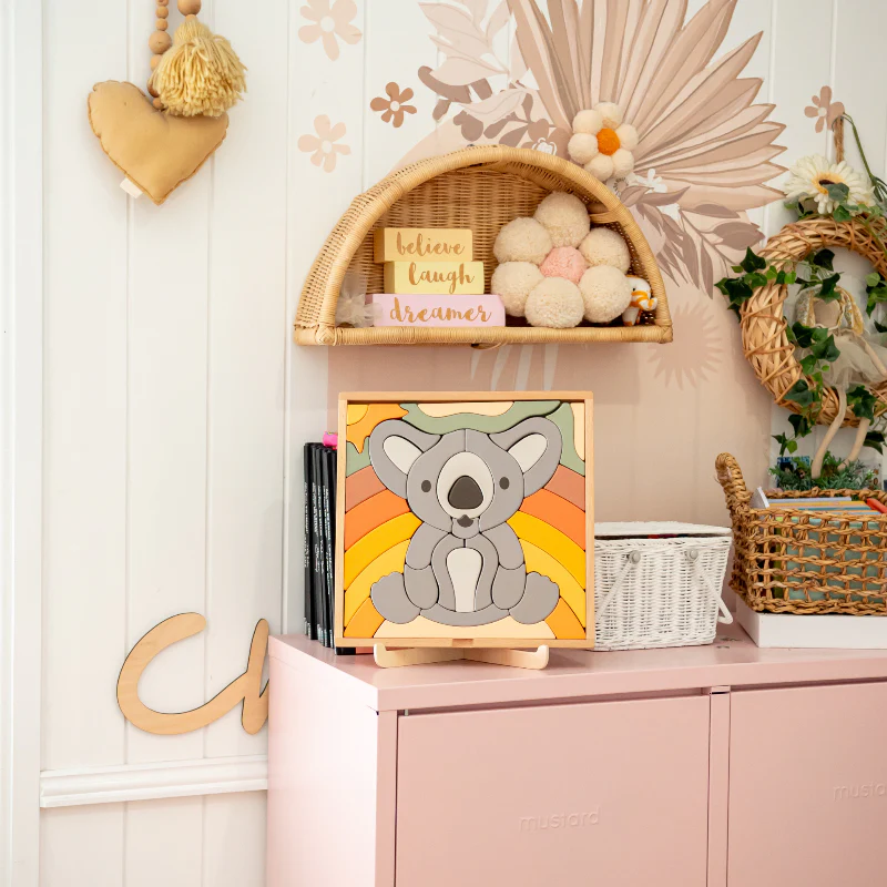Stellavan & Papa - 3-in-1 Large Block Puzzle, Koala - Image 3