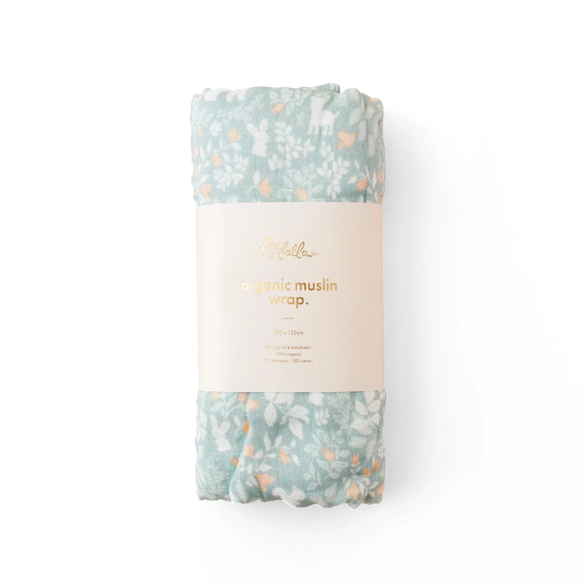 Swaddle | Organic - Forest Friends Sage - Image 7