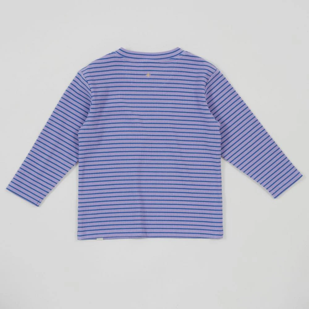 Top | Striped Rib - Purple - Image 3